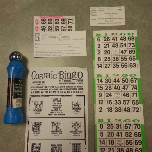 Cosmic bingo turning stone